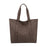 Women Tote Bag Supplies Zipper Purse Satchel Bag for Shopping Holiday Travel Brown