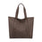 Women Tote Bag Supplies Zipper Purse Satchel Bag for Shopping Holiday Travel Brown