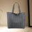 Women Tote Bag Supplies Zipper Purse Satchel Bag for Shopping Holiday Travel Grey