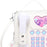 Telephone Crossbody Bag PU Phone Shaped Shoulder Bag for Makeups Cards Girls White