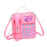 Telephone Crossbody Bag PU Phone Shaped Shoulder Bag for Makeups Cards Girls Pink