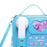 Telephone Crossbody Bag PU Phone Shaped Shoulder Bag for Makeups Cards Girls Blue