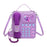 Telephone Crossbody Bag PU Phone Shaped Shoulder Bag for Makeups Cards Girls Purple