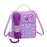 Telephone Crossbody Bag PU Phone Shaped Shoulder Bag for Makeups Cards Girls Purple