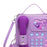 Telephone Crossbody Bag PU Phone Shaped Shoulder Bag for Makeups Cards Girls Purple