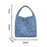 Women Shoulder Bag Travel Purse Travel Tote Bag for Vacation Street Shopping M 23cmx11cmx23cm