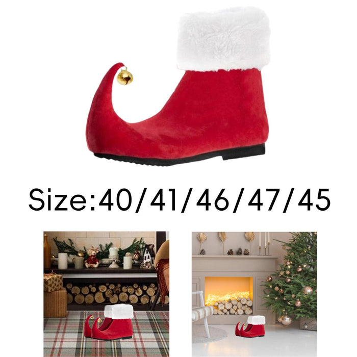 1 Pair of Christmas Elf Shoes Cute for Adults for Holiday Halloween Dress up EU 40