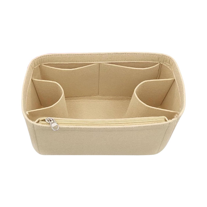 Purse Organizer Insert for Handbags Shaper Felt Bag Organizer for Tote Purse Light Beige M