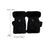 Winter Fingerless Gloves for Women Convertible Flip Top Mittens for Painting Black