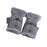 Winter Fingerless Gloves for Women Convertible Flip Top Mittens for Painting Gray