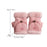 Winter Fingerless Gloves for Women Convertible Flip Top Mittens for Painting Pink