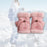 Winter Fingerless Gloves for Women Convertible Flip Top Mittens for Painting Pink