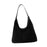 Suede Bag Handbag Underarm Bag Large Top Handle Bag Purse Tote Bag for Women Black