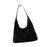 Suede Bag Handbag Underarm Bag Large Top Handle Bag Purse Tote Bag for Women Black