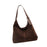 Suede Bag Handbag Underarm Bag Large Top Handle Bag Purse Tote Bag for Women Coffee