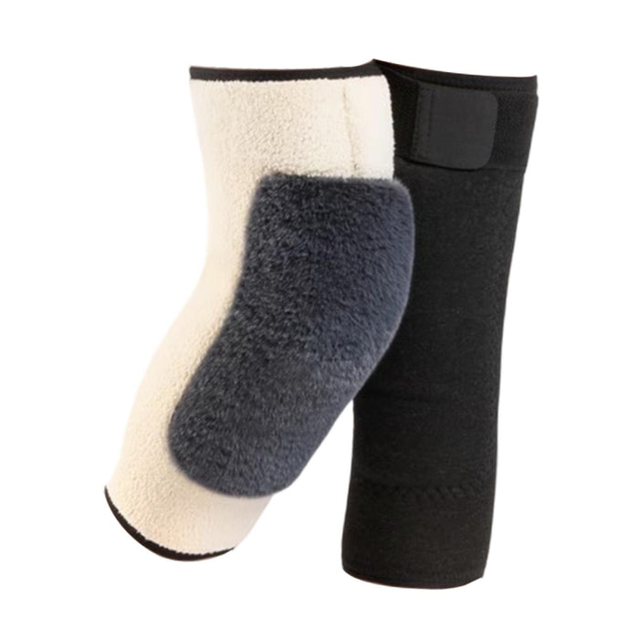 Winter Knee Warmers Plush Fleece Lined Non Slip Autumn Winter Warm Knee Pads 35cm