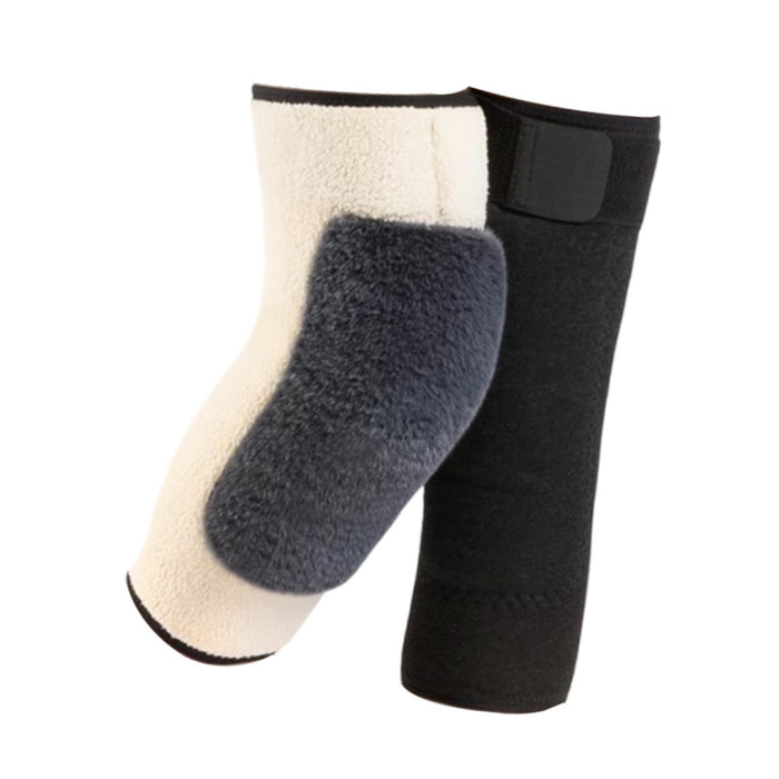 Winter Knee Warmers Plush Fleece Lined Non Slip Autumn Winter Warm Knee Pads 35cm