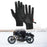 Winter Warm Gloves Skiing Gloves for Outdoor Activities Snowboarding Working L Black