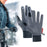 Winter Warm Gloves Skiing Gloves for Outdoor Activities Snowboarding Working M Gray