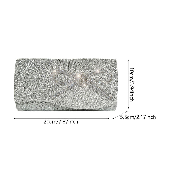 Clutch Purse for Women Tote Purse Glitter Rhinestone Purse Women Evening Bag Silver