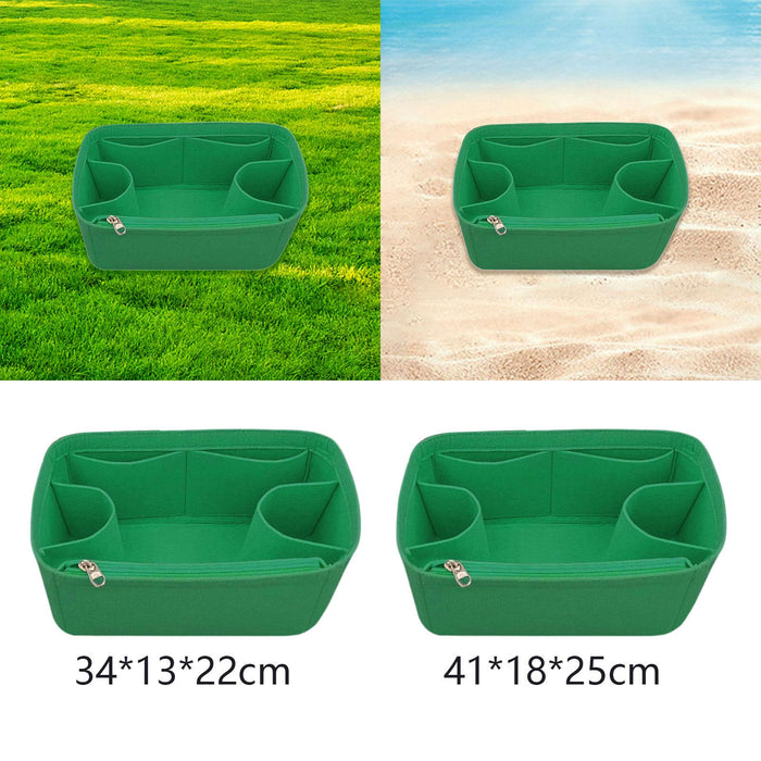 Felt Insert Bag Shaper Holder Decorative Inner Bag for Shopping Travel Beach Medium