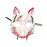 Halloween Wolf Mask Creepy Animal Cosplay for Nightclub Festival Fancy Dress White