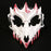 Halloween Skull Mask Creative Face Mask for Role Playing Night Club Festival White