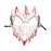 Halloween Skull Mask Creative Face Mask for Role Playing Night Club Festival White