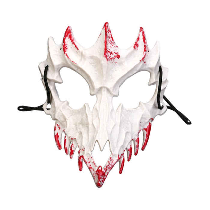 Halloween Skull Mask Creative Face Mask for Role Playing Night Club Festival White