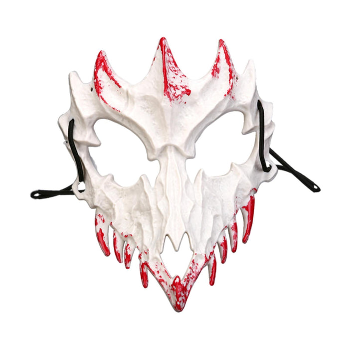 Halloween Skull Mask Creative Face Mask for Role Playing Night Club Festival White