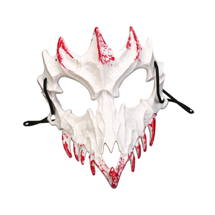 Halloween Skull Mask Creative Face Mask for Role Playing Night Club Festival White