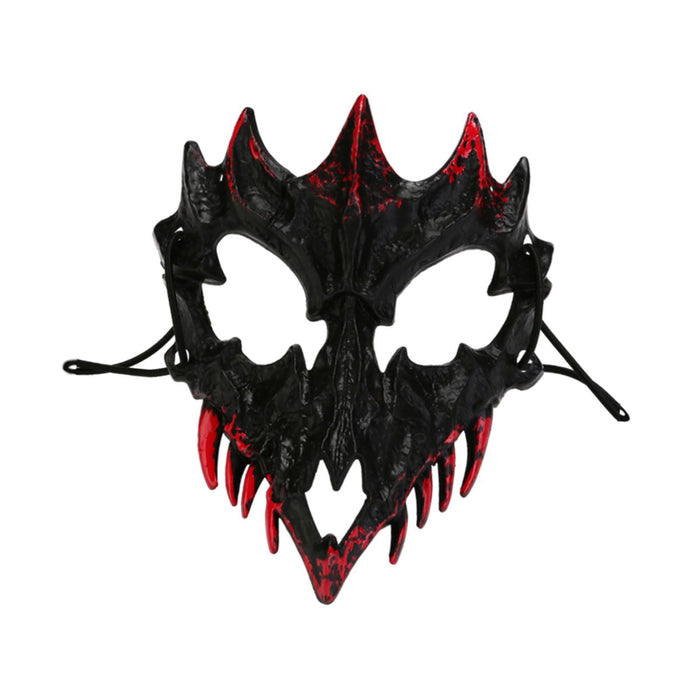 Halloween Skull Mask Creative Face Mask for Role Playing Night Club Festival Black