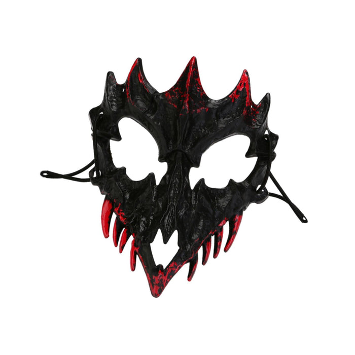 Halloween Skull Mask Creative Face Mask for Role Playing Night Club Festival Black