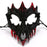 Halloween Skull Mask Creative Face Mask for Role Playing Night Club Festival Black