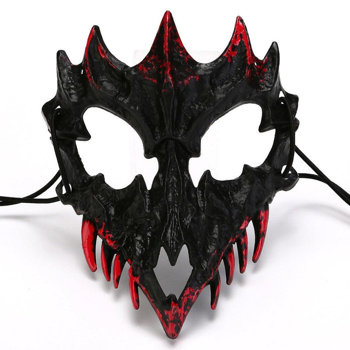 Halloween Skull Mask Creative Face Mask for Role Playing Night Club Festival Black