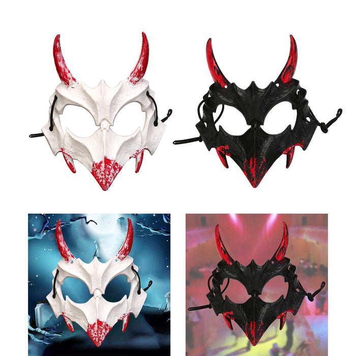 Halloween Skull Mask Creative Costume Mask for Night Club Festival Role Play White