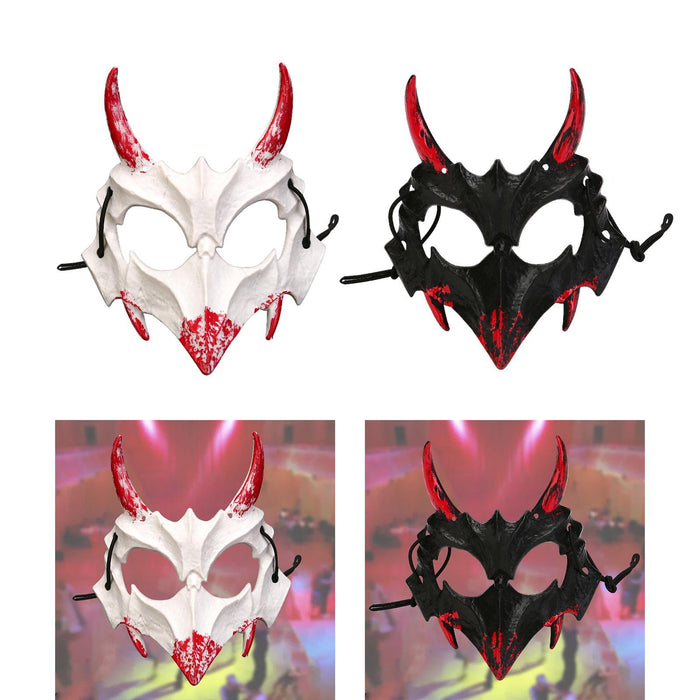 Halloween Skull Mask Creative Costume Mask for Night Club Festival Role Play White