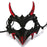 Halloween Skull Mask Creative Costume Mask for Night Club Festival Role Play Black