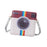 Women Camera Shaped Shoulder Bag with Adjustable Shoulder Strap for Holidays Silver