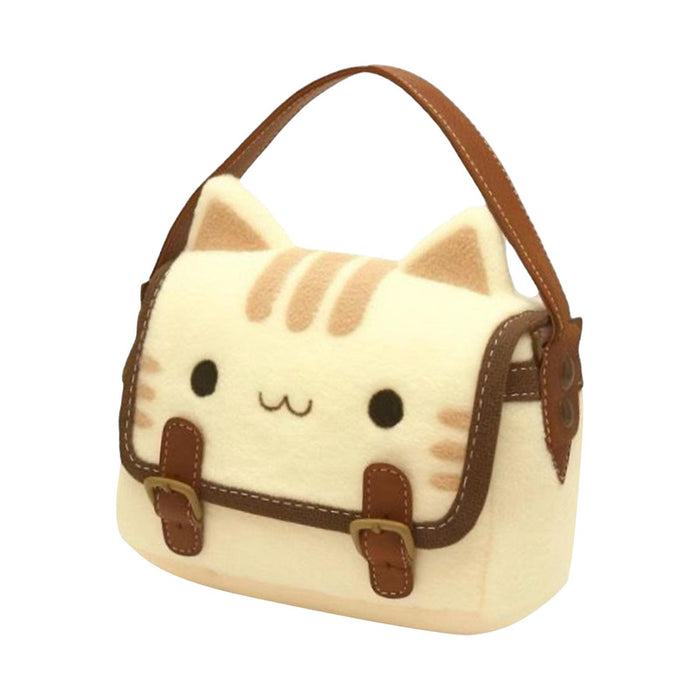 Cute Cat Plush Bag Stylish Funny Change Purse Gift Stuffed Toy Crossbody Bag Style B