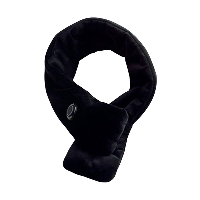 USB Heating Scarf Neck Warmer Heating Pad for Climbing Travel Outdoor Black