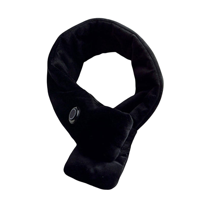 USB Heating Scarf Neck Warmer Heating Pad for Climbing Travel Outdoor Black