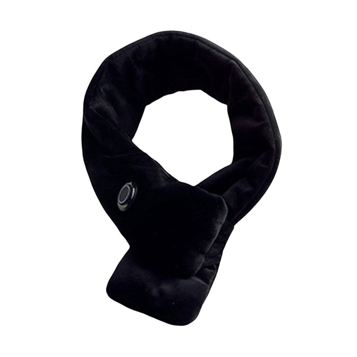 USB Heating Scarf Neck Warmer Heating Pad for Climbing Travel Outdoor Black