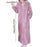 Wearable Blanket Sweatshirt Long Zipper Front Nightgown Thick Onesie Pajamas Women Purple XL