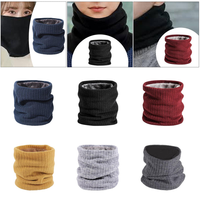 Winter Neck Warmer Gaiter Soft Neck Scarves for Running Cold Weather Cycling Navy