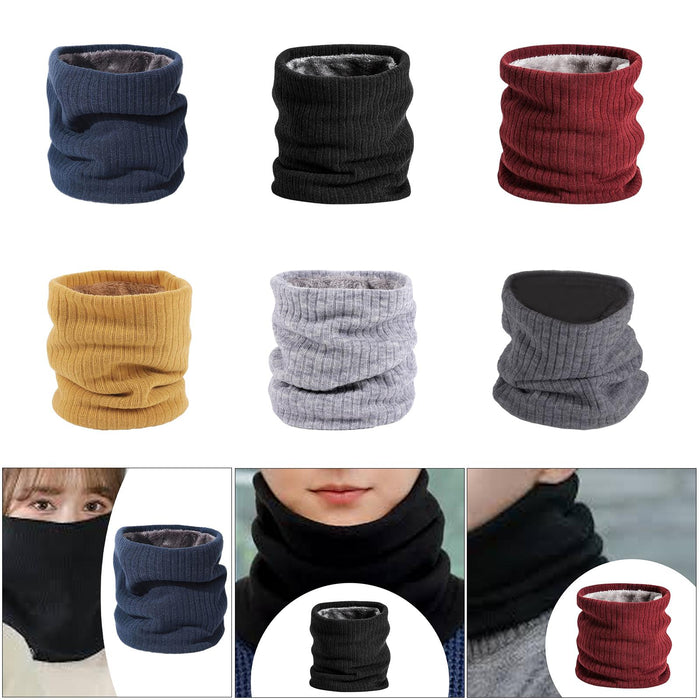 Winter Neck Warmer Gaiter Soft Neck Scarves for Running Cold Weather Cycling Navy