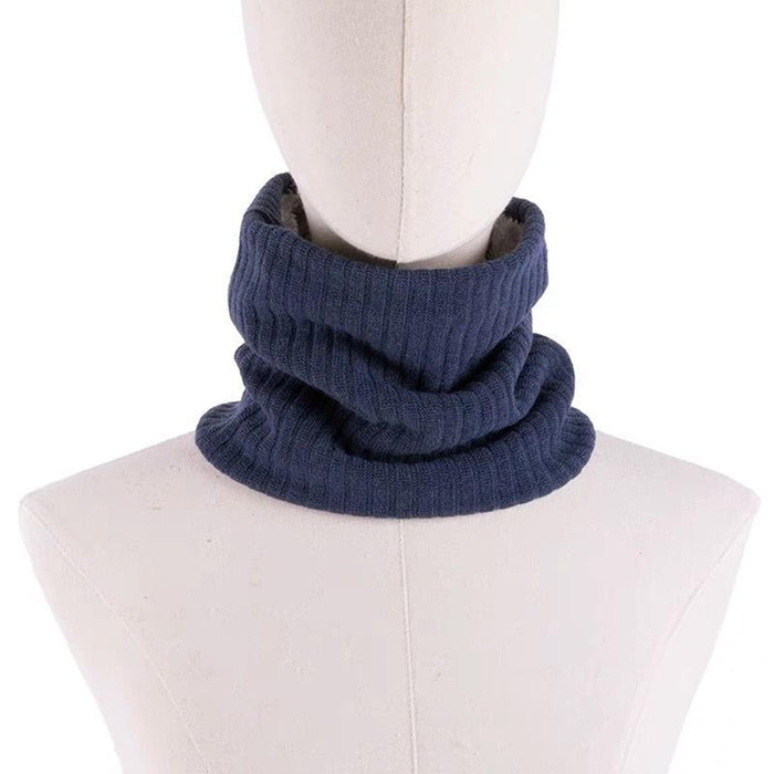 Winter Neck Warmer Gaiter Soft Neck Scarves for Running Cold Weather Cycling Navy