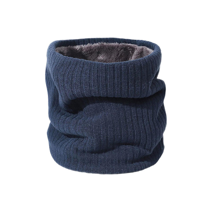 Winter Neck Warmer Gaiter Soft Neck Scarves for Running Cold Weather Cycling Navy