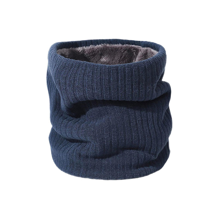 Winter Neck Warmer Gaiter Soft Neck Scarves for Running Cold Weather Cycling Navy