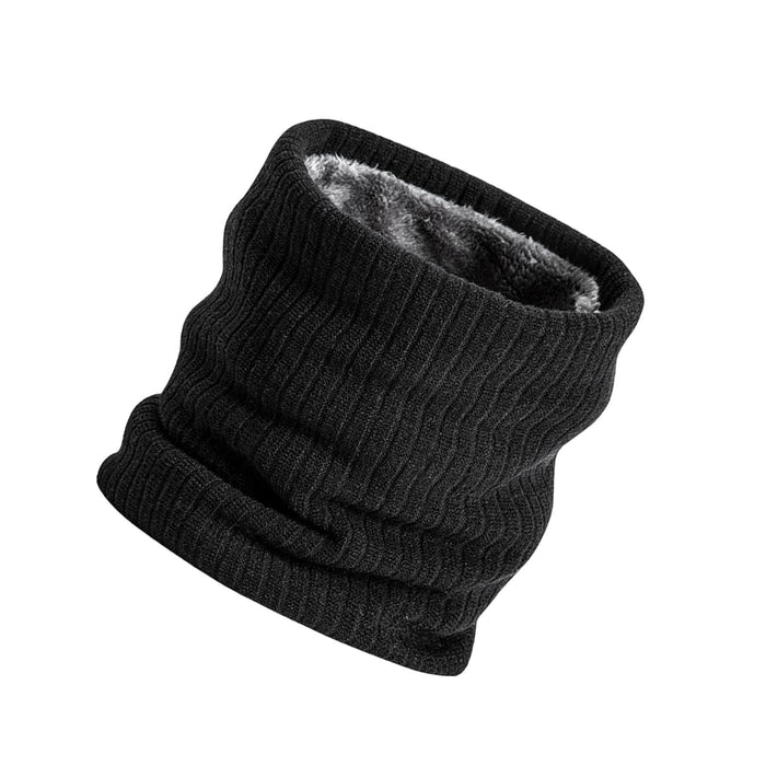 Winter Neck Warmer Gaiter Soft Neck Scarves for Running Cold Weather Cycling Black